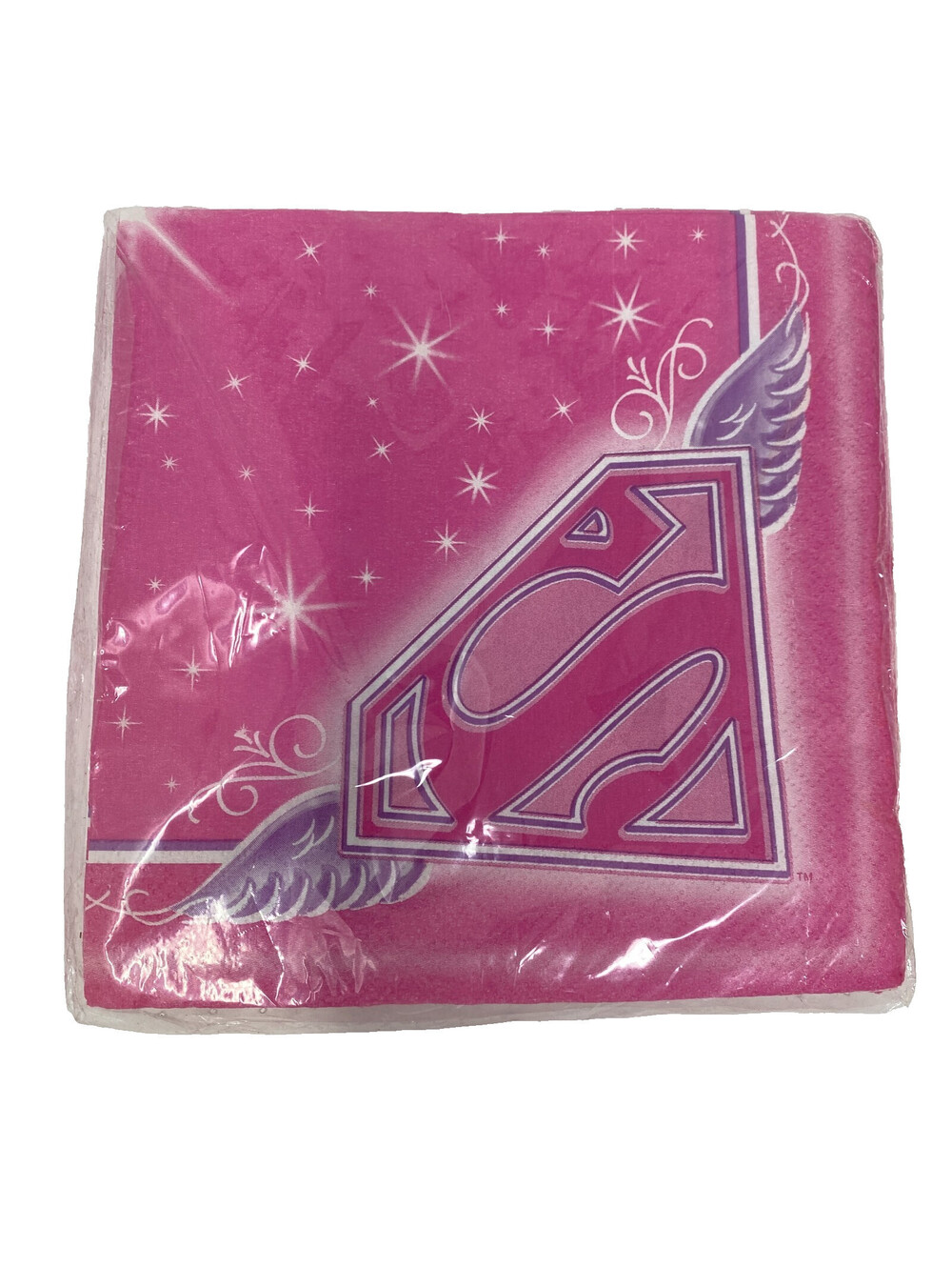 Hallmark Party Express Supergirl Paper Napkins 16 Ct Vintage 2006 Birthday Decor